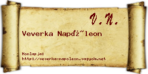 Veverka Napóleon névjegykártya